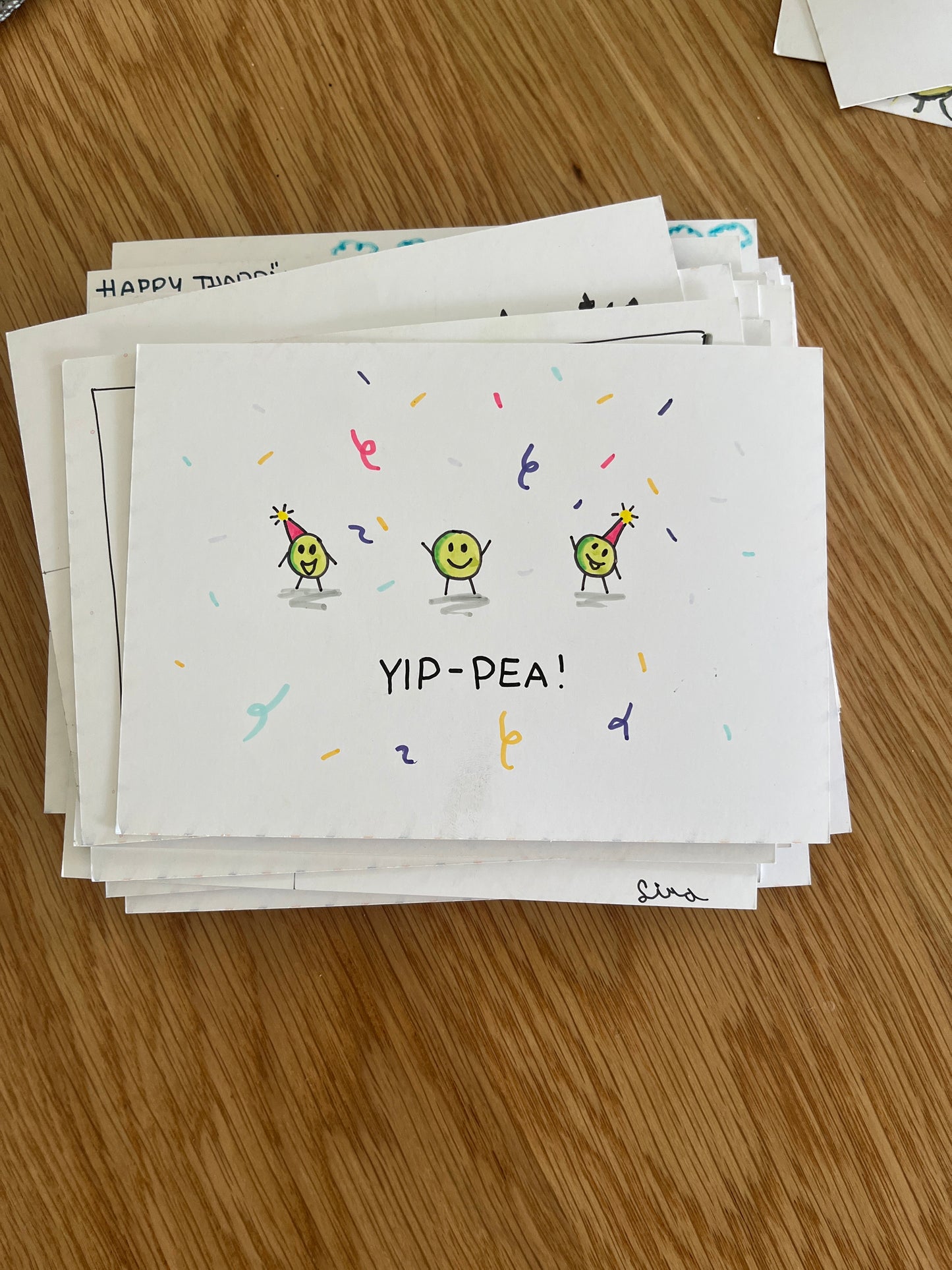 Handgemalte Postkarte